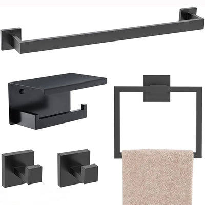 Bathroom Set  Stainless Steel Towel Ring Holder