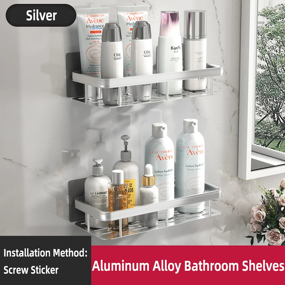 Bathroom Shelf Bathroom Towel Rack Shelves Wall Shower