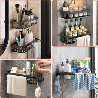 Bathroom Shelf Bathroom Towel Rack Shelves Wall Shower