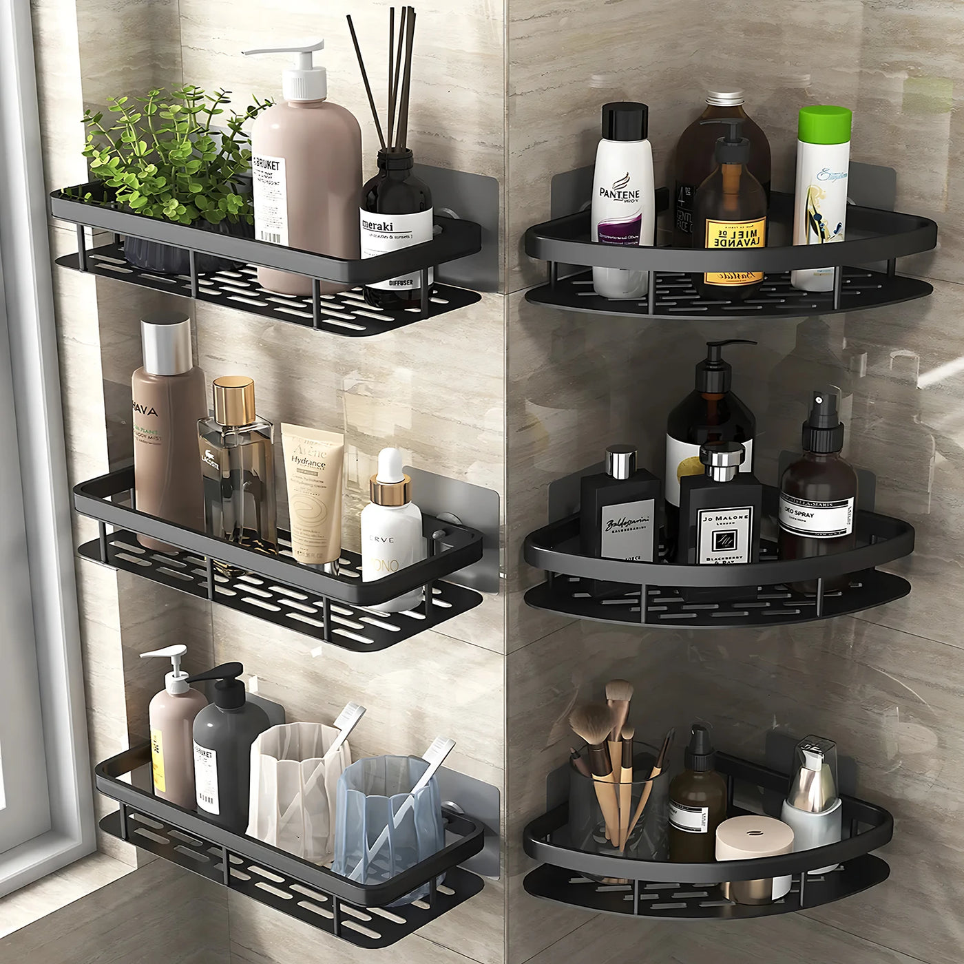 Bathroom Shelf Bathroom Towel Rack Shelves Wall Shower