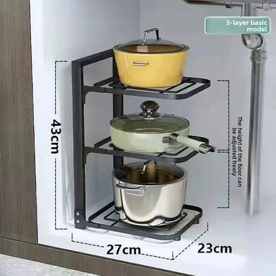 Multi-layered Household Cabinets Kitchen Organizer